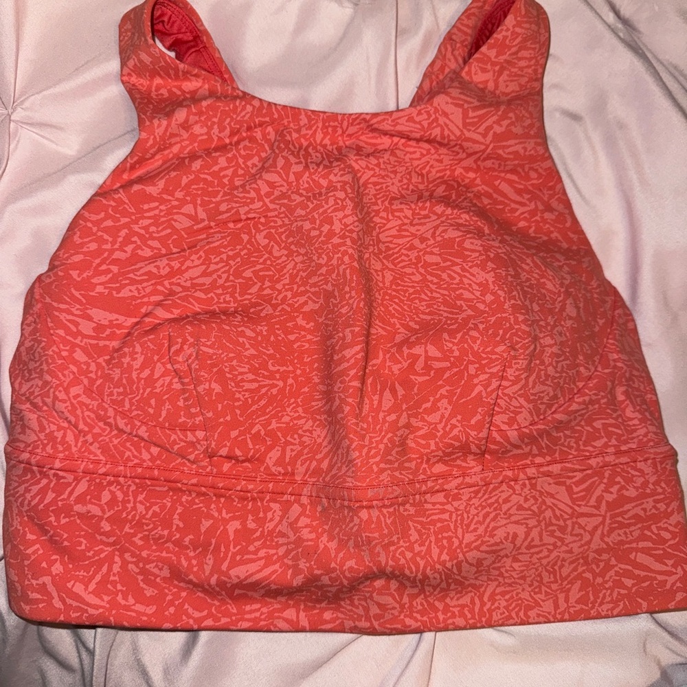 Lululemon Athletica Coral Textured Tank Top